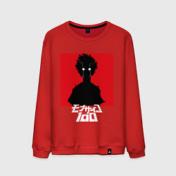 Свитшот хлопковый мужской Mob psycho 100 Z, цвет: красный