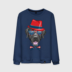 Свитшот хлопковый мужской Мажор, цвет: тёмно-синий
