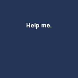 Свитшот хлопковый мужской HELP ME, цвет: тёмно-синий — фото 2