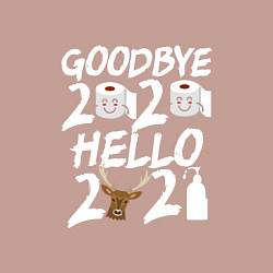 Свитшот хлопковый мужской Goodbye 2020 hello 2021, цвет: пыльно-розовый — фото 2