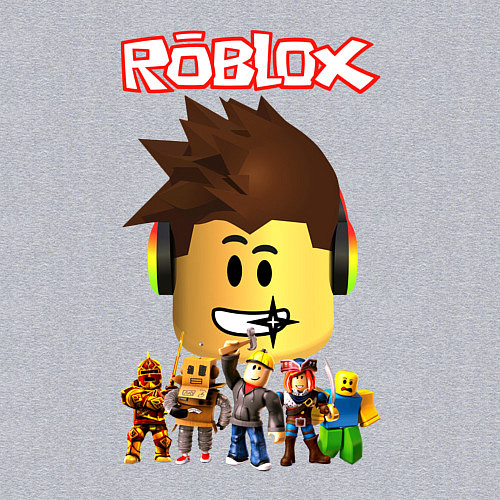 Мужской свитшот ROBLOX / Меланж – фото 3