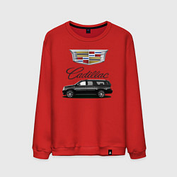 Свитшот хлопковый мужской Cadillac, цвет: красный