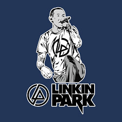 Свитшот хлопковый мужской Линкин Парк, цвет: тёмно-синий — фото 2