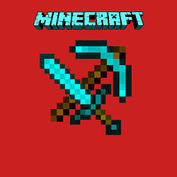 Свитшот хлопковый мужской Minecraft, цвет: красный — фото 2