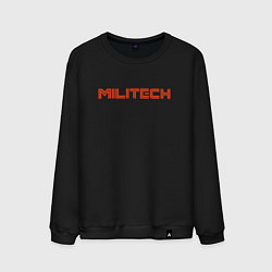 Свитшот хлопковый мужской Militech, цвет: черный