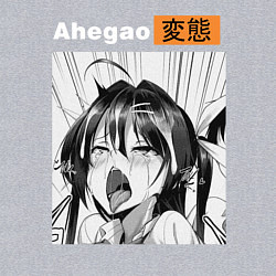 Свитшот хлопковый мужской Ahegao, цвет: меланж — фото 2