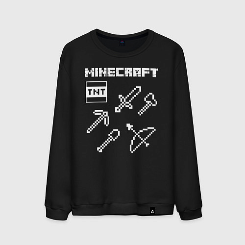 Мужской свитшот Minecraft / Черный – фото 1