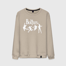 Свитшот хлопковый мужской The Beatles, цвет: миндальный