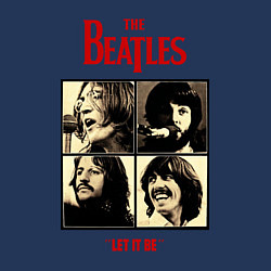 Свитшот хлопковый мужской The Beatles LET IT BE, цвет: тёмно-синий — фото 2