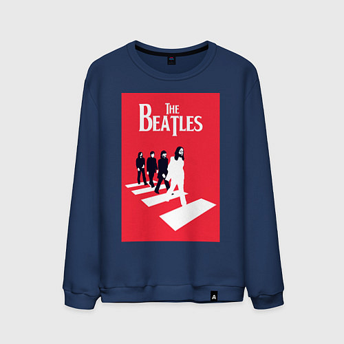 Мужской свитшот The Beatles / Тёмно-синий – фото 1