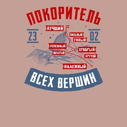 Свитшот хлопковый мужской 23 Февраля Покоритель Вершин, цвет: пыльно-розовый — фото 2