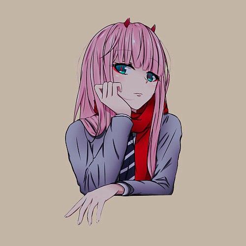Мужской свитшот Zero Two / Миндальный – фото 3