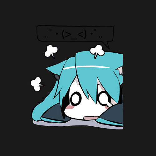 Мужской свитшот Грусть / Черный – фото 3