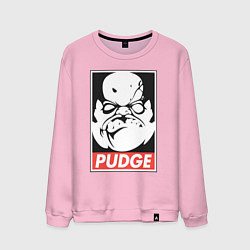 Свитшот хлопковый мужской Pudge Dota Пудж, цвет: светло-розовый