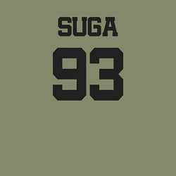 Свитшот хлопковый мужской BTS - Suga 93, цвет: авокадо — фото 2