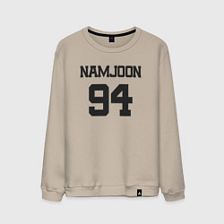 Свитшот хлопковый мужской BTS - Namjoon RM 94, цвет: миндальный