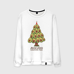 Мужской свитшот Avocado Christmas Tree