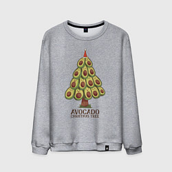 Мужской свитшот Avocado Christmas Tree