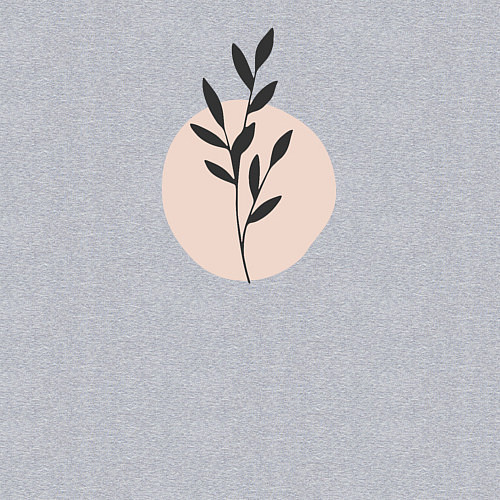 Мужской свитшот Flowers / Меланж – фото 3