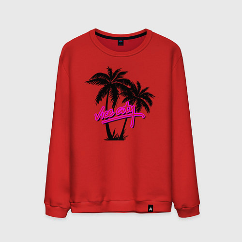 Мужской свитшот GTA Vice City / Красный – фото 1