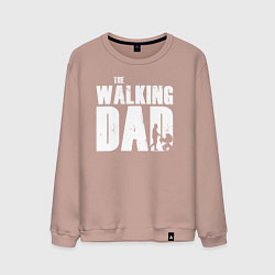 Свитшот хлопковый мужской Лучший папа, цвет: пыльно-розовый