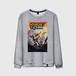 Свитшот хлопковый мужской Ratchet & Clank, цвет: меланж