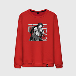 Свитшот хлопковый мужской Истории монстров, цвет: красный
