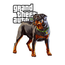 Свитшот хлопковый мужской ЧОП - ротвейлер из GTA 5, цвет: белый — фото 2