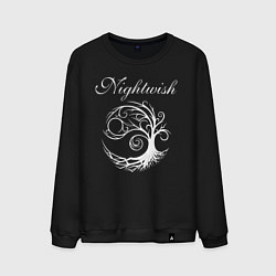 Свитшот хлопковый мужской NIGHTWISH, цвет: черный