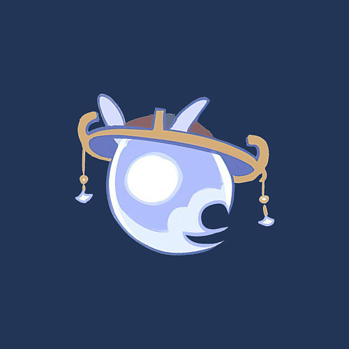 Мужской свитшот Дух Скарамучча / Тёмно-синий – фото 3