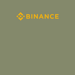 Свитшот хлопковый мужской BINANCE БИНАНС БИРЖА СПИНА, цвет: авокадо — фото 2
