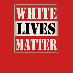 Свитшот хлопковый мужской White lives matters, цвет: красный — фото 2