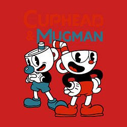 Свитшот хлопковый мужской Cuphead & Mugman, цвет: красный — фото 2