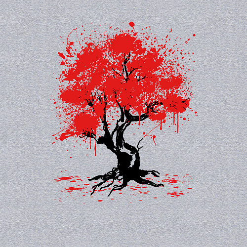 Мужской свитшот САКУРА SAKURA ВИШНЯ / Меланж – фото 3