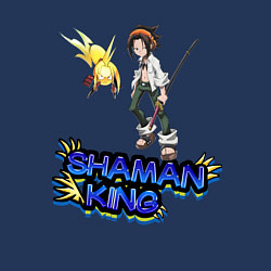 Свитшот хлопковый мужской Shaman king, цвет: тёмно-синий — фото 2