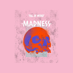 Свитшот хлопковый мужской Skull madness, цвет: светло-розовый — фото 2