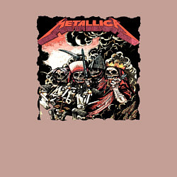 Свитшот хлопковый мужской METALLICA HARD ROCK, цвет: пыльно-розовый — фото 2