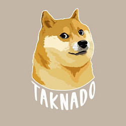 Свитшот хлопковый мужской ПЕС МЕМTAKNADO, цвет: миндальный — фото 2