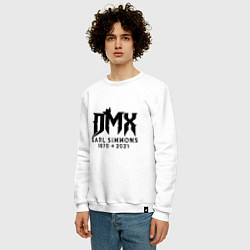 Свитшот хлопковый мужской DMX King, цвет: белый — фото 2