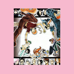Свитшот хлопковый мужской Bleach girls and boys, цвет: светло-розовый — фото 2