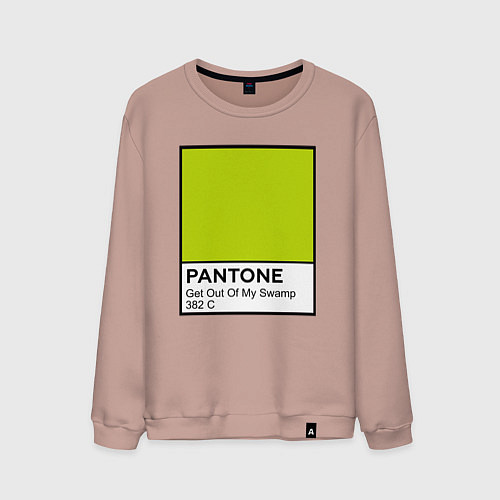 Мужской свитшот Shrek: Pantone Color / Пыльно-розовый – фото 1