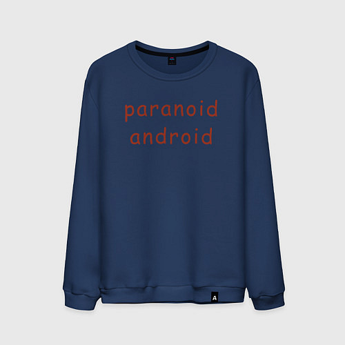 Мужской свитшот Paranoid Android Radiohead / Тёмно-синий – фото 1