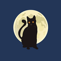 Свитшот хлопковый мужской Moon Cat, цвет: тёмно-синий — фото 2