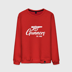 Свитшот хлопковый мужской Gunners Arsenal, цвет: красный