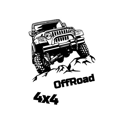 Мужской свитшот Offroad 4х4 / Белый – фото 3
