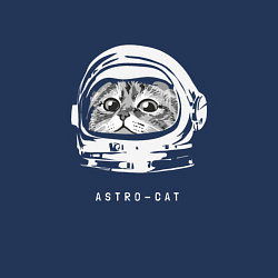 Свитшот хлопковый мужской Astro-cat, цвет: тёмно-синий — фото 2