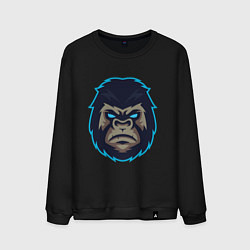 Свитшот хлопковый мужской Gorilla, цвет: черный