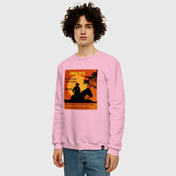 Свитшот хлопковый мужской Ковбой, цвет: светло-розовый — фото 2