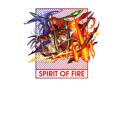 Свитшот хлопковый мужской Spirit of fire, цвет: белый — фото 2