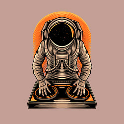 Свитшот хлопковый мужской Космонавт диджей - cosmo DJ, цвет: пыльно-розовый — фото 2